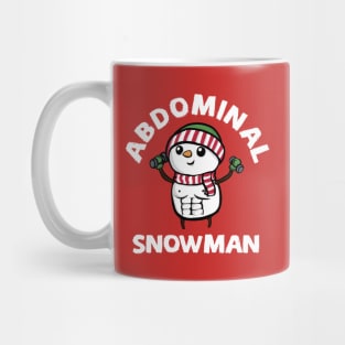 Abdominal Snowman - cute funny christmas design Mug